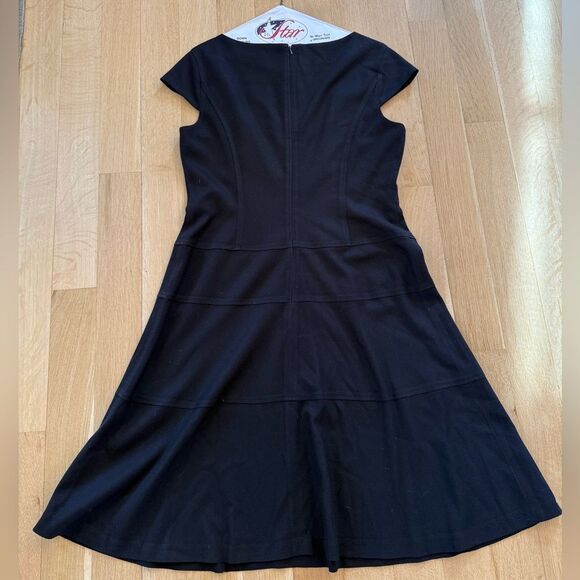Anne Klein Black Cap Sleeve Dress - Picture 5 of 7